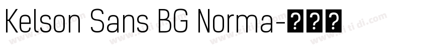 Kelson Sans BG Norma字体转换